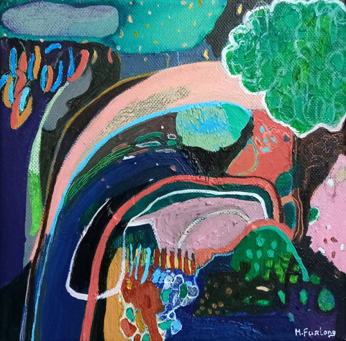 A Place Within You IV - original acrylic painting on canvas (H20xW20cm)