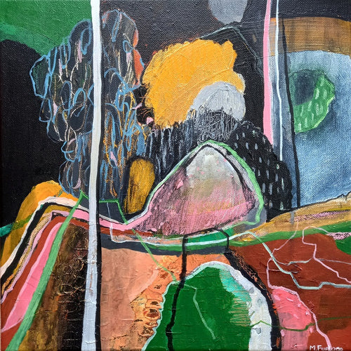 Passing Shadows - original acrylic painting on canvas (H30xW30cm)