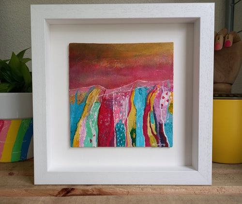 Find Your Own Path - original acrylic painting on canvas (H15xW15cm)