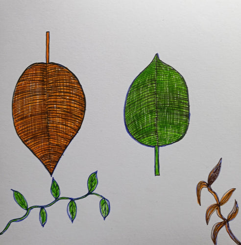 Duilleoga I - Handpainted Card