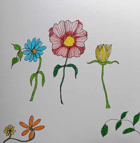 Bláthanna I - Handpainted Card