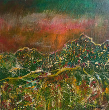 Load image into Gallery viewer, Leave Me To The Land - original acrylic painting on canvas board (H15xW15cm) framed