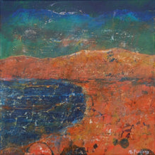 Load image into Gallery viewer, Lines In The Sea - original acrylic painting on canvas (H20xW20cm) framed