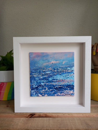 Mighty Waters II - original acrylic painting on canvas board (H15xW15cm)