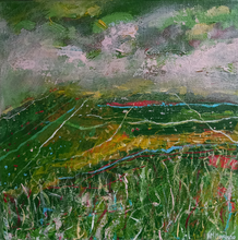 Load image into Gallery viewer, Nature Is Where I Belong - original acrylic painting on canvas (H20xW20cm) framed