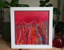 Load image into Gallery viewer, The Mountains Will Always Be Here - original acrylic painting on canvas (H20xW20cm) framed