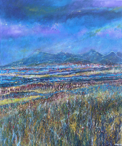 Stunning mountainous landscape painting by Irish artist Martina Furlong