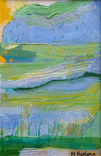 Load image into Gallery viewer, The World That We Live In I -  acrylic and pen on card (H15xW15cm)
