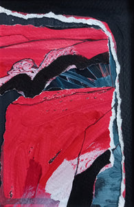 The World That We Live In II -  mixed media on card (H14.5xW9.3cm)