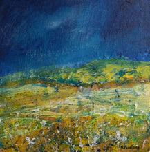 Load image into Gallery viewer, The Yellow Mountain - original acrylic painting on canvas board (H15xW15cm)