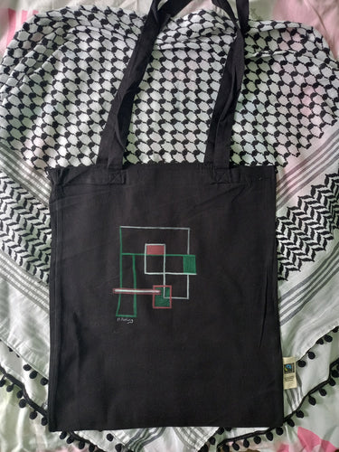 Abstract Tote Bag - Hand Painted