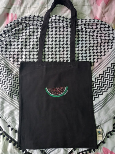 Watermelon Tote Bag - Hand Painted