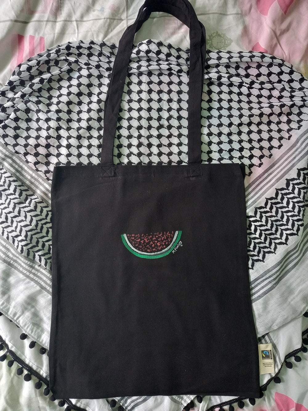 Watermelon Tote Bag - Hand Painted