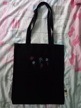 Load image into Gallery viewer, Red Flowers, White Flowers Tote Bag - Hand Painted