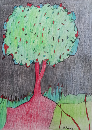 Without Thinking IV - coloured pencil and ink pens on paper (H21xW15cm)