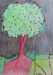Without Thinking IV - coloured pencil and ink pens on paper (H21xW15cm)