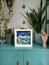 Load image into Gallery viewer, Feamed vibrant abstract landscape in situ by Martina Furlong Artist