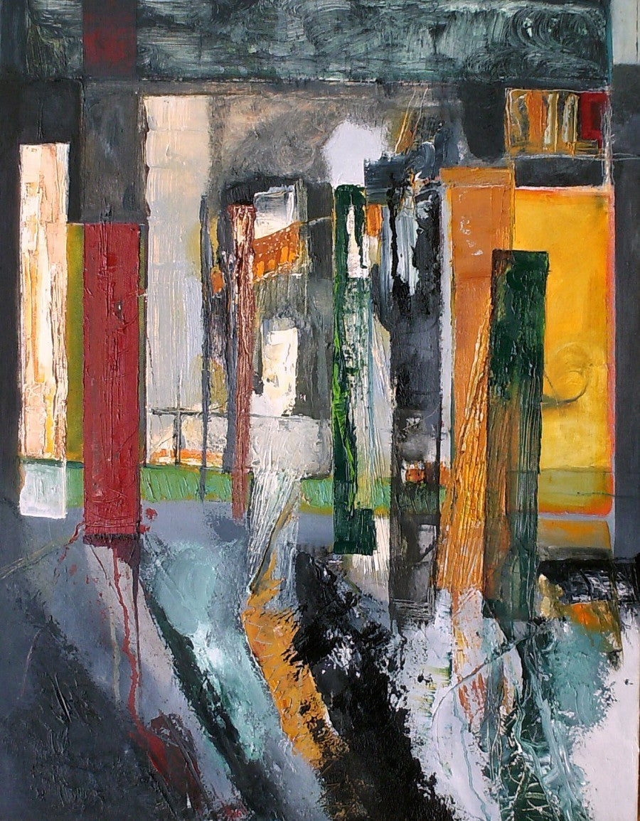 Contemporary Large Abstract Oil Painting by Irish artist Martina Furlong
