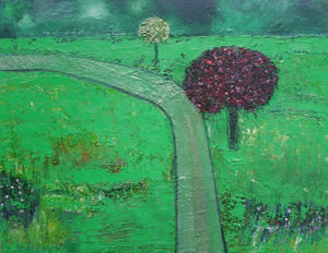 Green Is Still Good - original oil painting on canvas (H70xW90cm)
