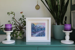 Hidden Places - original acrylic painting on wood (framed)