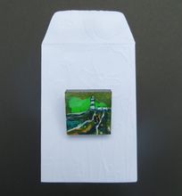 Load image into Gallery viewer, Hook In Green - Hand Painted Brooch