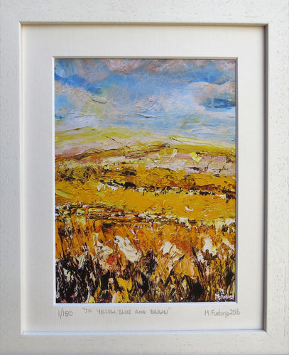 In Yellow, Blue And Brown - Limited Edition Print (H20xW15cm)