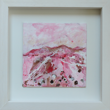 Load image into Gallery viewer, Landscape Study In Pink III - original acrylic painting on wood (framed)