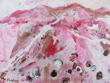 Load image into Gallery viewer, Landscape Study In Pink III - original acrylic painting on wood (framed)