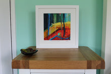 Load image into Gallery viewer, Vibrant abstract landscape painting in situ by Martina Furlong