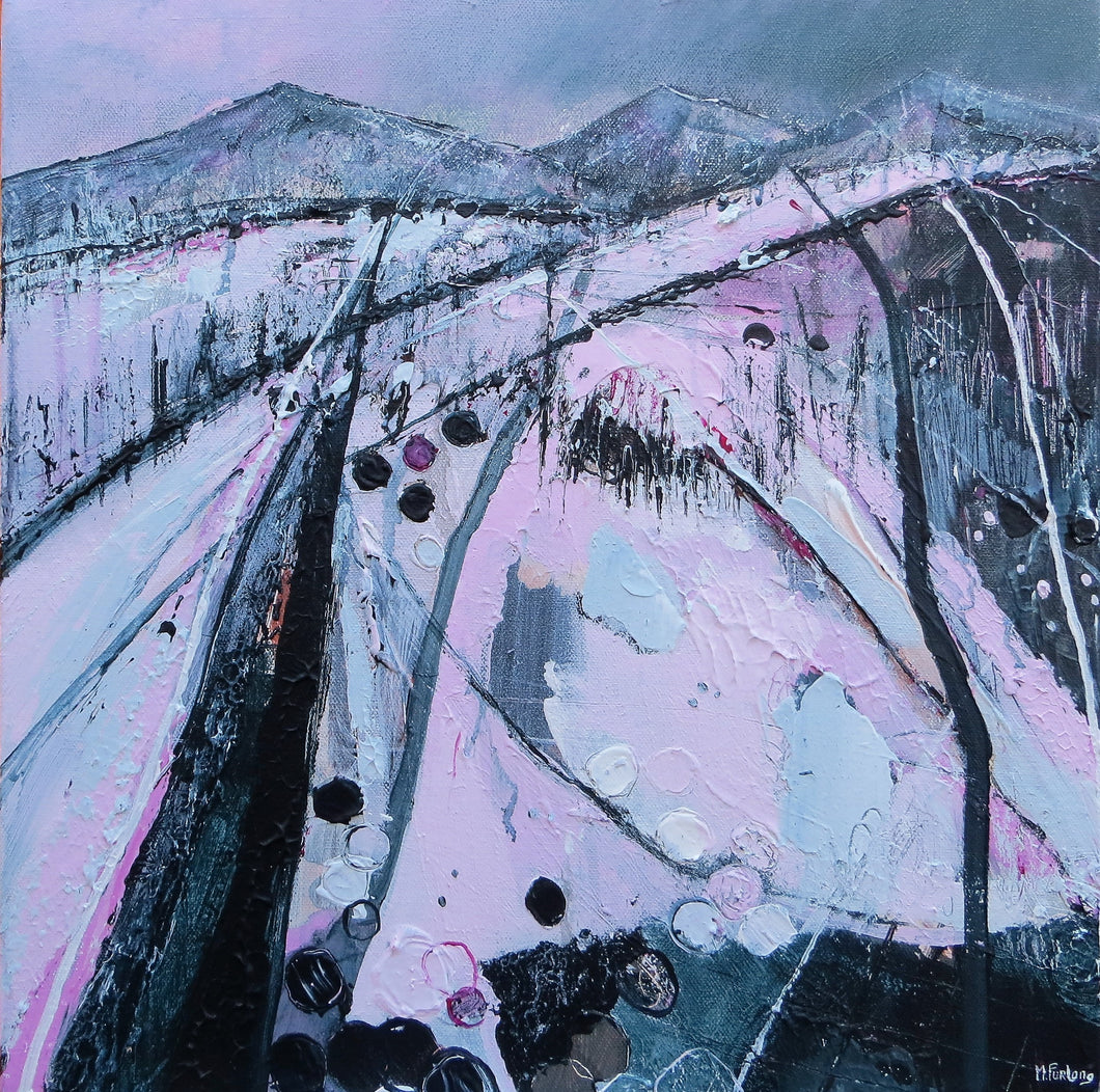 Not Every Path Is Straight And Narrow - original acrylic painting on canvas (H40xW40cm)