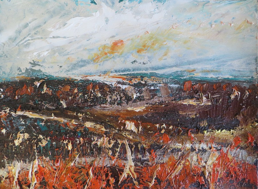 Limited edition print of an original Irish landscape painting in oil on  paper by Martina Furlong affordable art