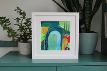 Load image into Gallery viewer, Vibrant abstract wall art framed