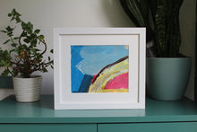 Load image into Gallery viewer, Framed abstract wall art in situ