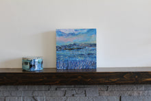 Load image into Gallery viewer, Seascape In Blue, 2018 - original oil painting on wood (H20xW20cm)