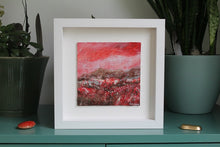 Load image into Gallery viewer, Red oil painting of the Irish landscape with rugged fields and mountains by Martina Furlong
