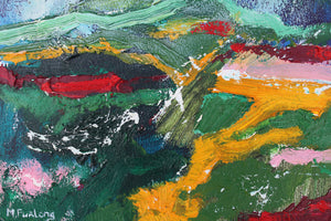 Deatil of an original Irish landscape painting by Martina Furlong