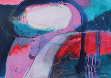 Load image into Gallery viewer, The Simple Path - original mixed media painting on paper (H21xW29cm)