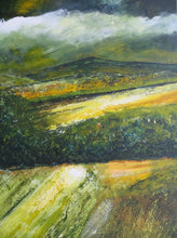 Load image into Gallery viewer, The Hill On A Cloudy Day II - original acrylic painting on canvas (H90xW70cm)