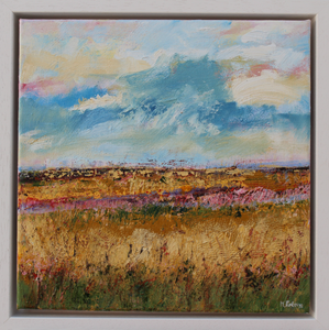 The Yellow Fields  - original oil painting on canvas (H30xW30cm)