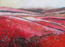 Load image into Gallery viewer, Vibrant red landscape oil painting by Martia Furlong