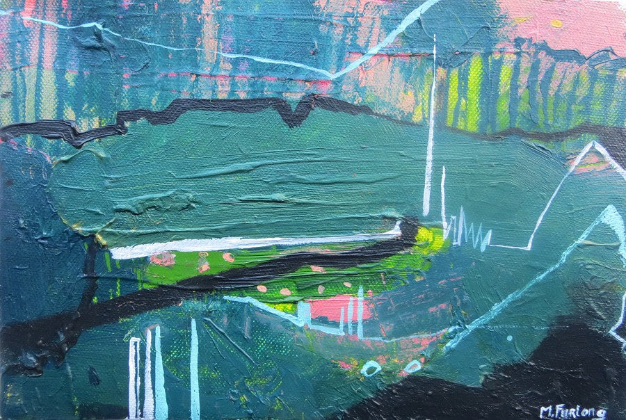 Abstract Ireland Study In Green IV