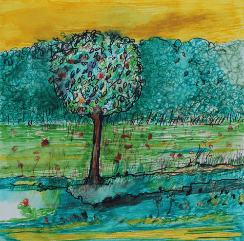 A Symbol Of Strength - Hand Painted Card