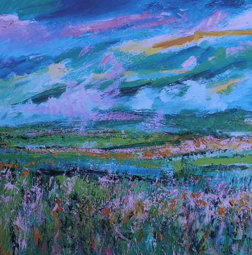 The View From The Hill In Summer - Greeting Card