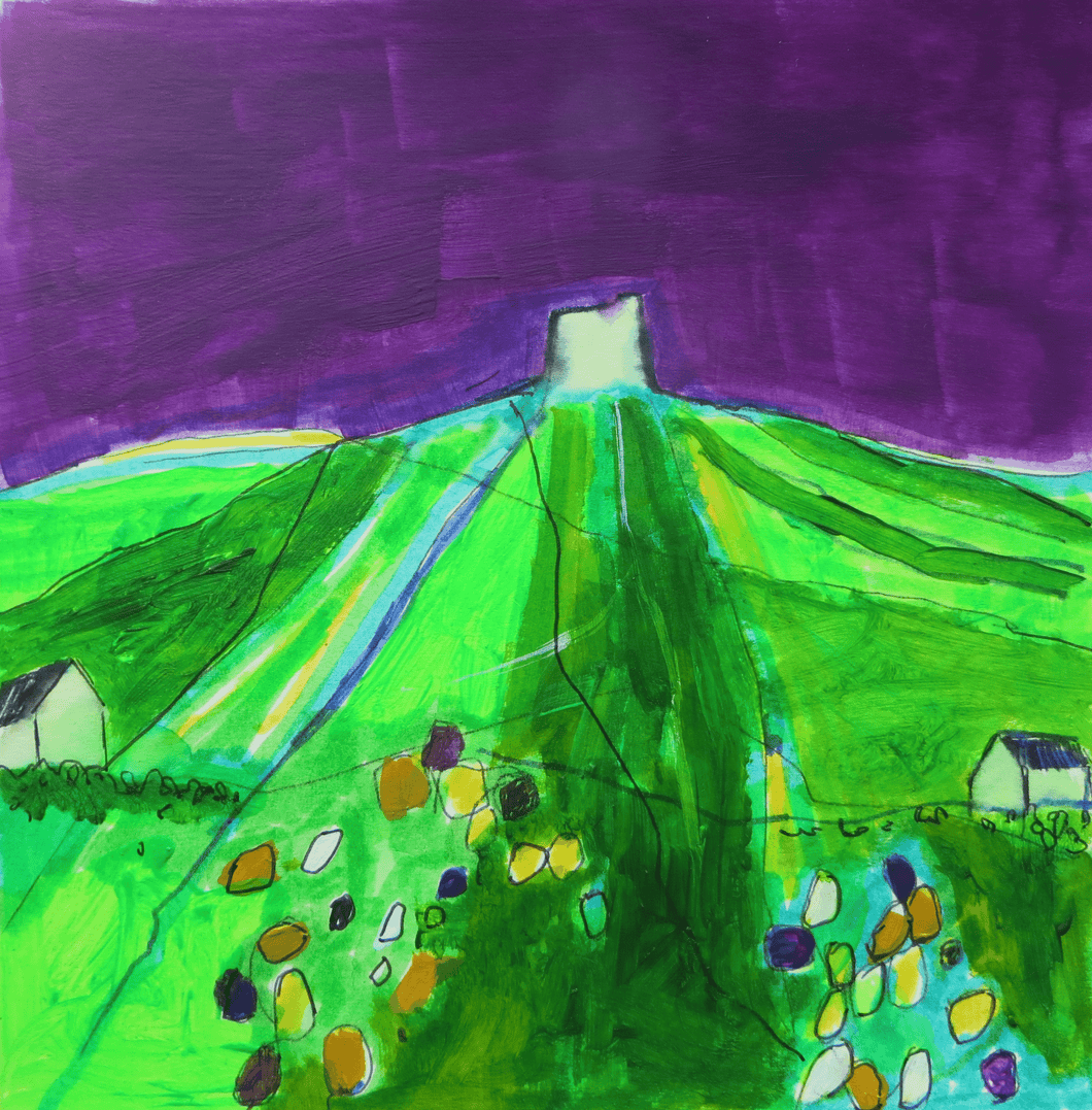 Vinegar Hill - Hand Painted Card