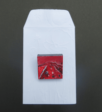 Load image into Gallery viewer, Under A Red Sky - Hand Painted Brooch (H3xW3cm)