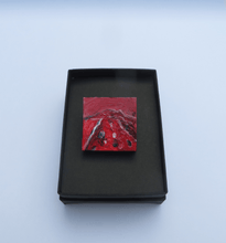 Load image into Gallery viewer, Under A Red Sky - Hand Painted Brooch (H3xW3cm)