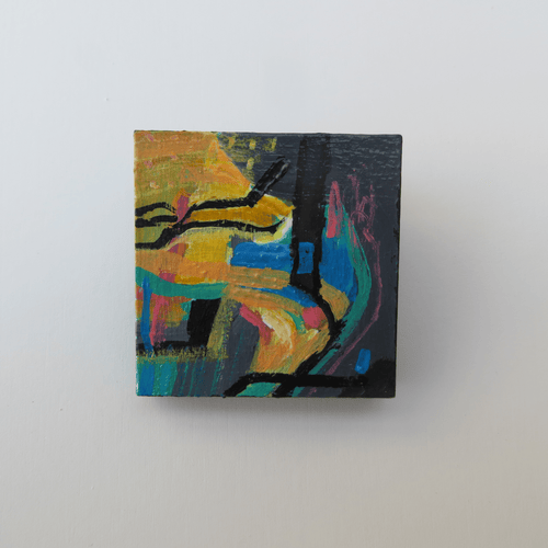 The Winding Path - Hand Painted Brooch