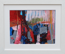Load image into Gallery viewer, Lines, Shapes, Textures And Colours - mixed media painting on paper (framed)