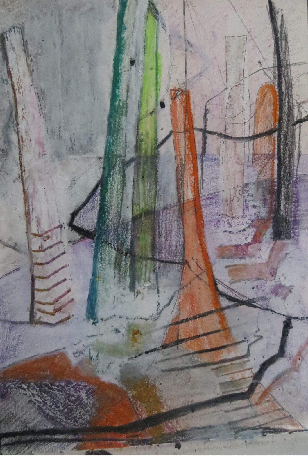 Martina Furlong - Contemporary Abstract and Landscape Artist Sketch Untitled Sketch Irish art Colourful paintings